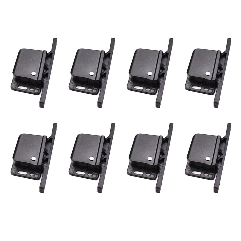 8 Pack Grabber Catches 8 LB Pull Force Cabinet Doors Push to Close Latch RV gallery