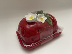 The Strawberry Collection By CornerRuby Butter Dish Hand wash Only