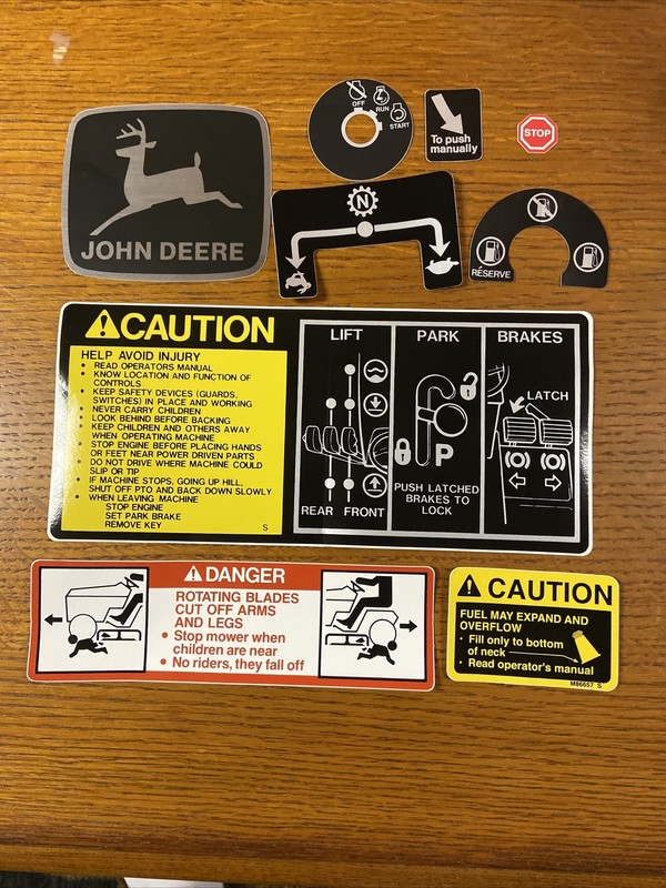 John Deere 318 Tractor Decal Set gallery
