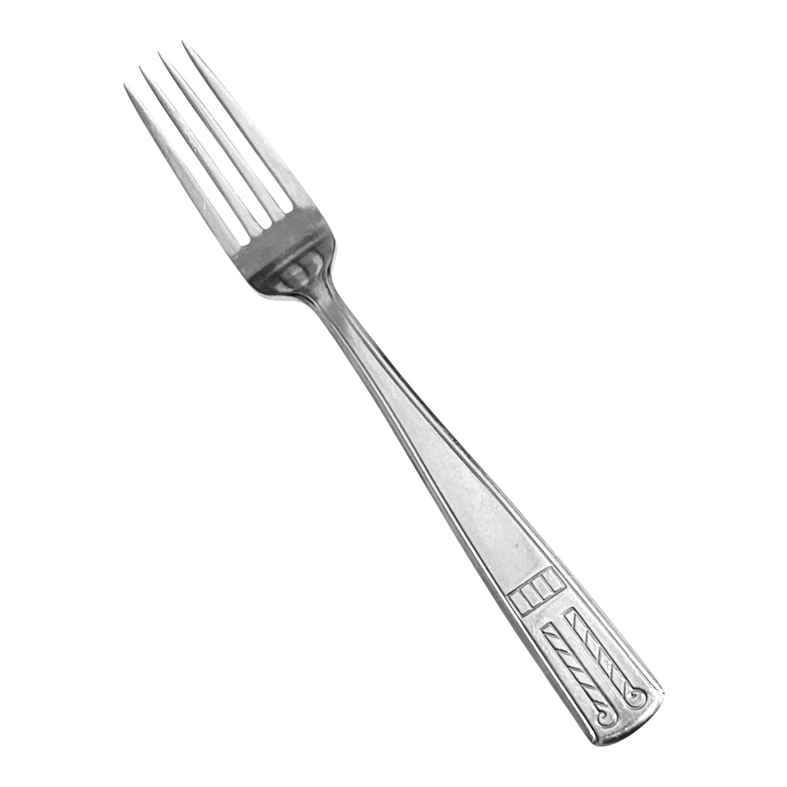 Providence ELEGANCE Stainless Silverware Geometric Glossy Flatware Dinner Fork gallery