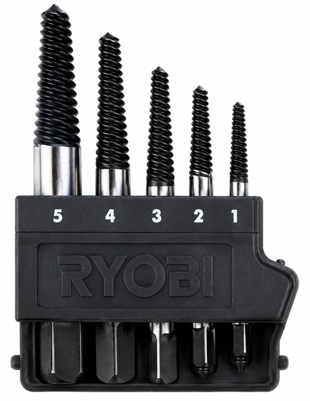 Ryobi A96SE51 Spiral Screw Extractor Set 5-Piece Black New OEM 10 Sets Lot Pack! gallery