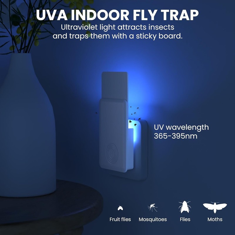 Flying Insect Trap, Fly Trap + Refill Cartridge Pack(1 Device + 5 Refills) gallery