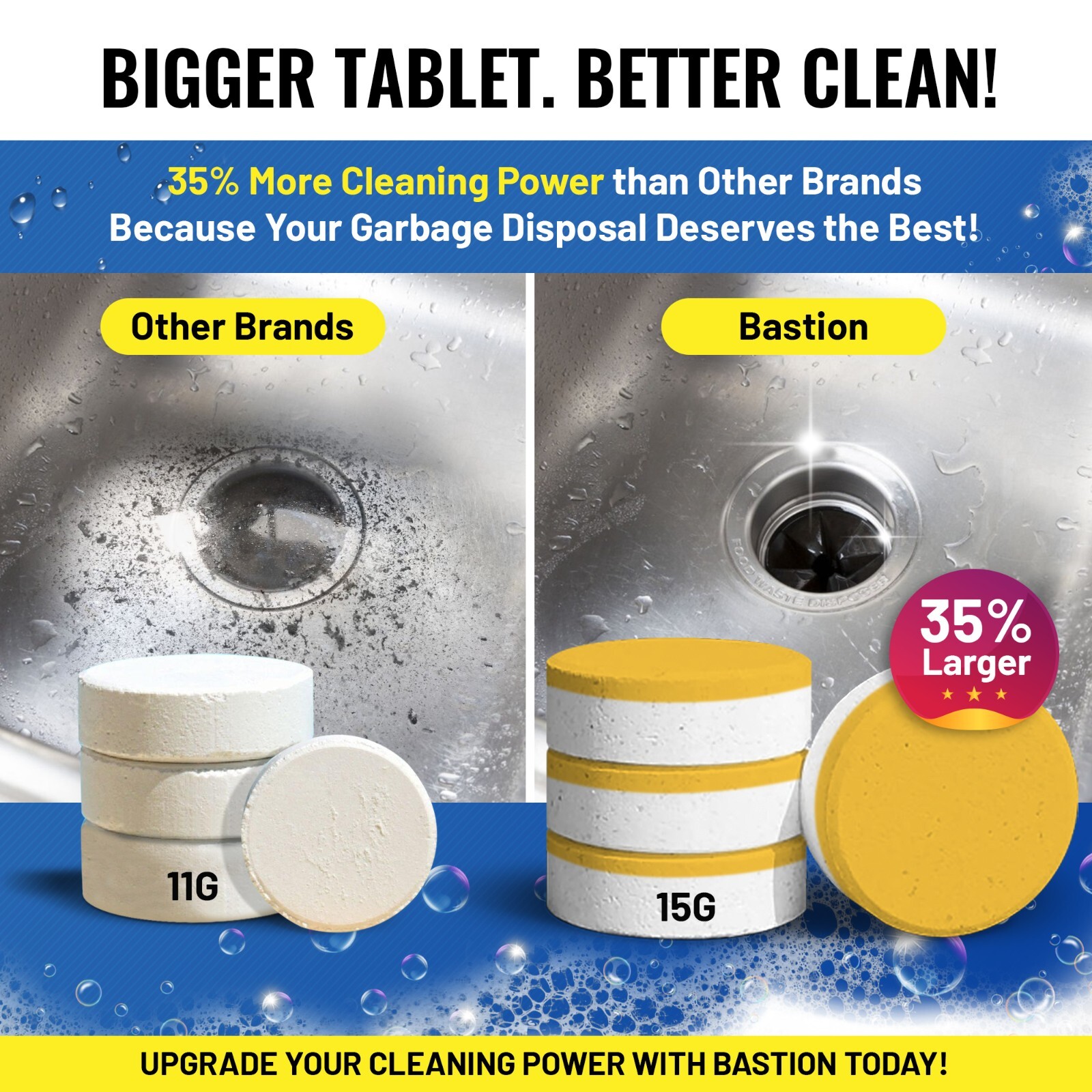 Foaming Garbage Disposal Cleaner Deodorizer Tablets - 24 Pack (1 Year Supply) gallery