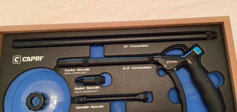 Capri Tools Windstorm EX High Performance Air Blow Gun Set With Accessories gallery