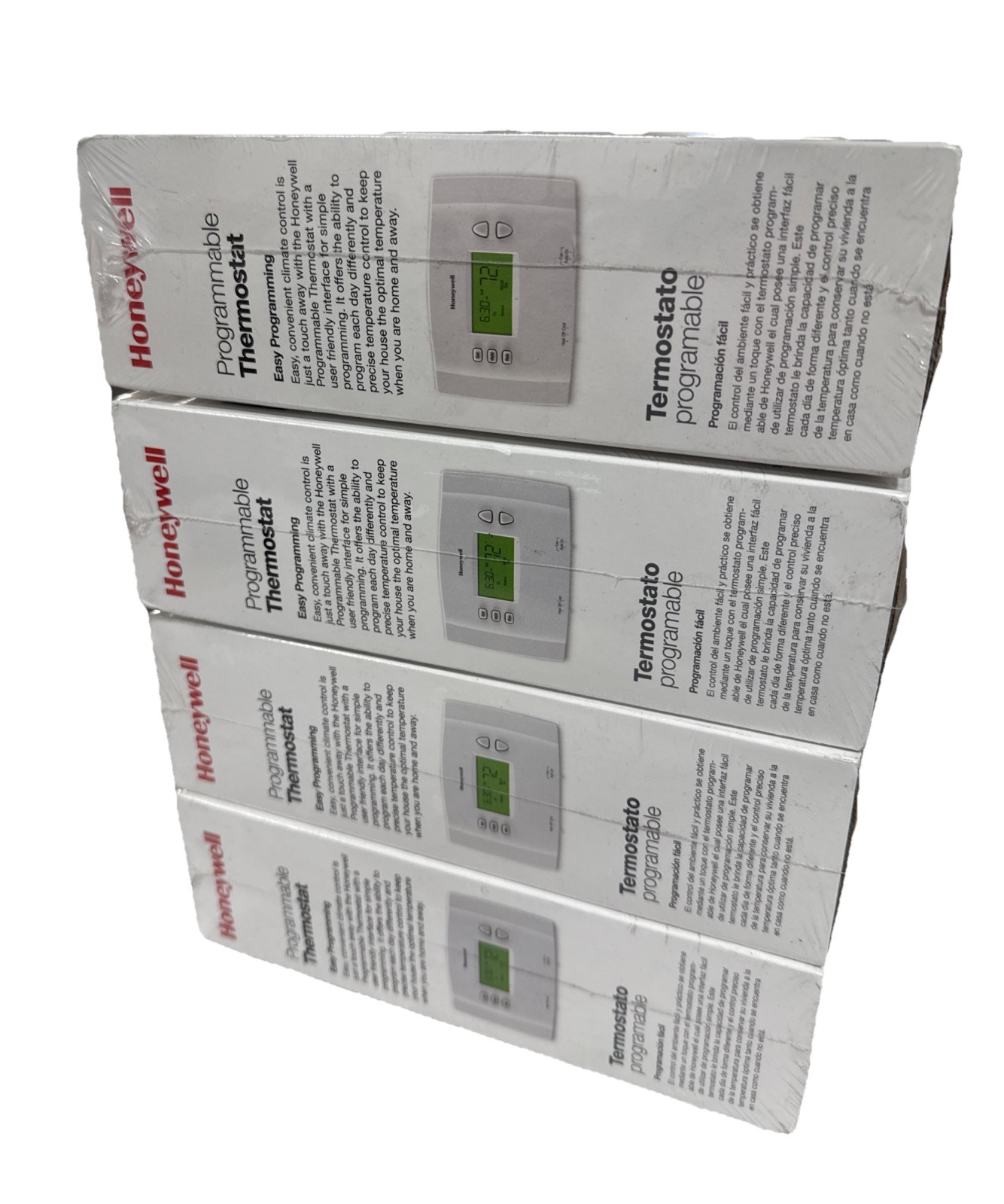 (4 Pack) Honeywell 7-Day Programmable (RTH2510B) Wall Mount Thermostat NIB gallery