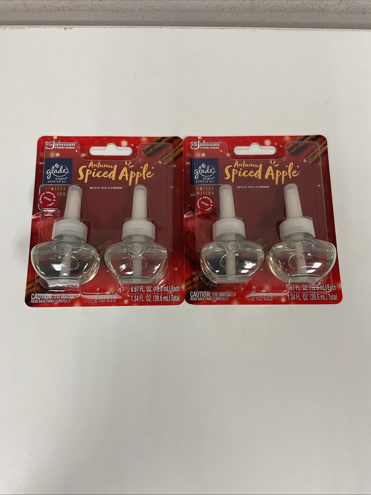 Glade PlugIns Autumn Spiced Apple Scented Oil Air Freshener Refills- Lot Of 2 gallery