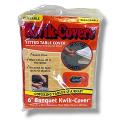 Kwik-Covers College Rectangular Fitted Plastic 6′ Table Cover Florida Gators
