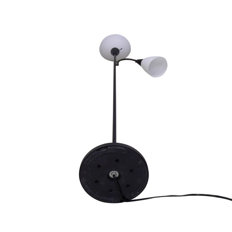 Torchiere with Task Light Floor Lamp Black : Adjustable, ETL Listed, Metal Body gallery