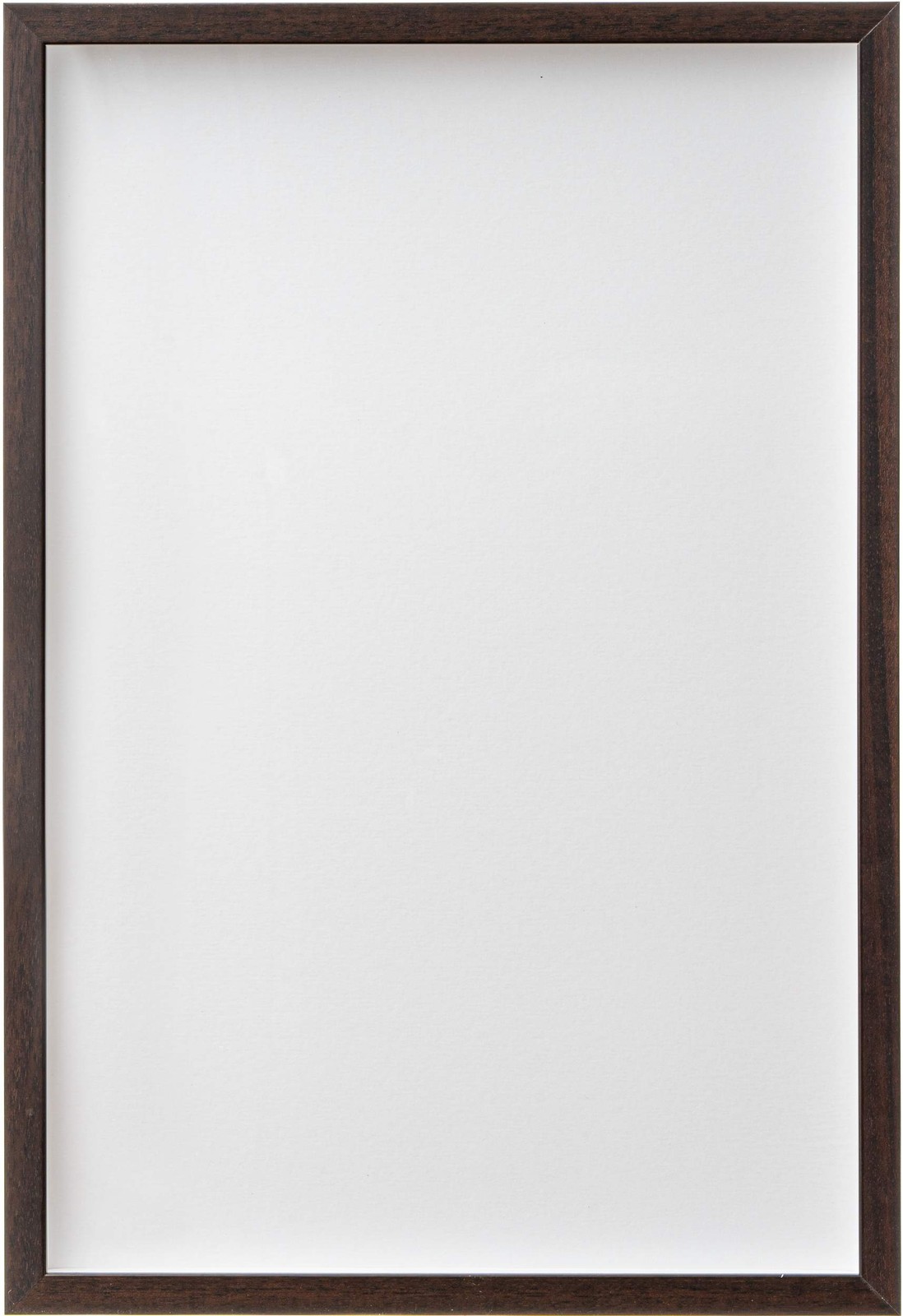 5x12 Shadow Box Brown Walnut Finish Solid Wood Display Frame | 0.875 Inch Mouldi gallery