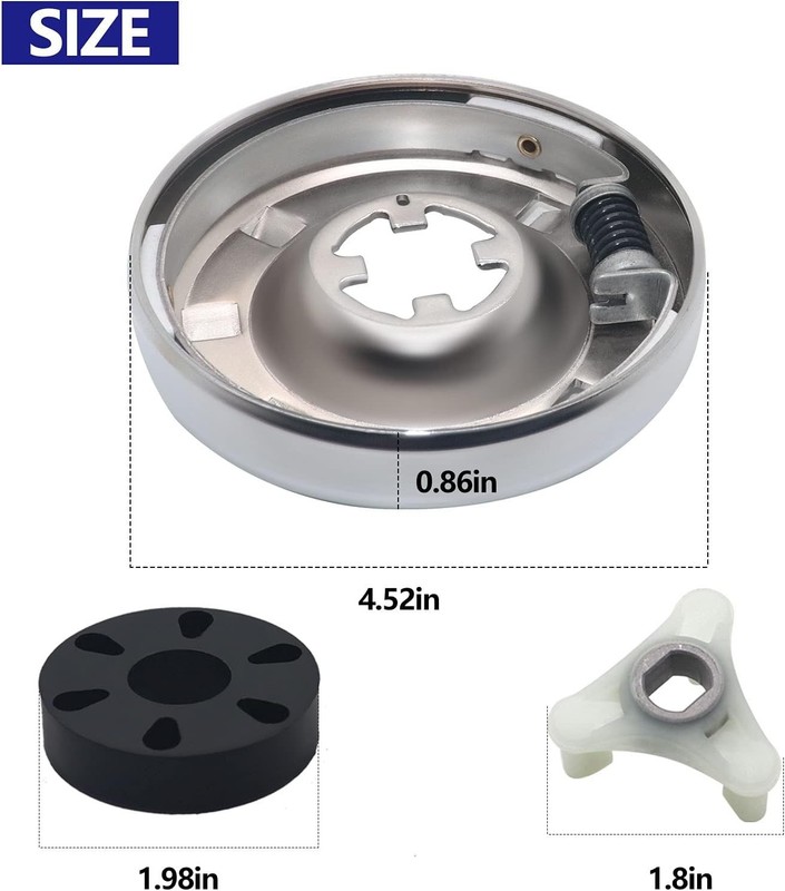 Washer Clutch Kit Motor Coupling Agitator Dog Replacement for Whirlpool gallery