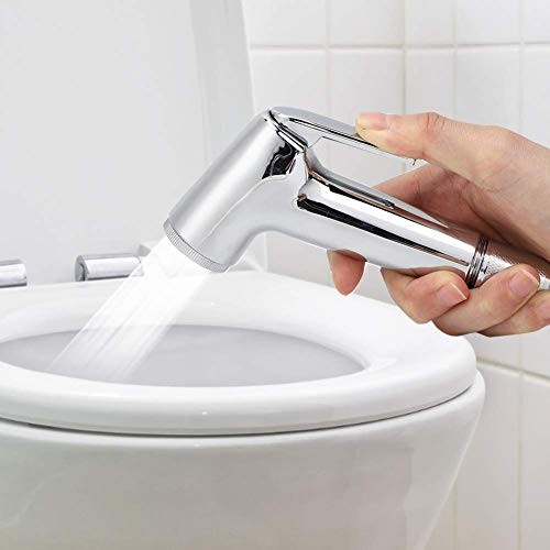 Bidet Sprayer, 3Pcs/Set Electroplating Toilet Sprayer ABS Spray Bracket Hose gallery