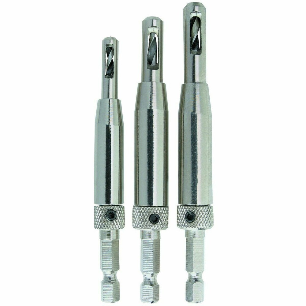 VCT Vix Bits Self Centering Quick Change Door Hinge Drill Bit Set