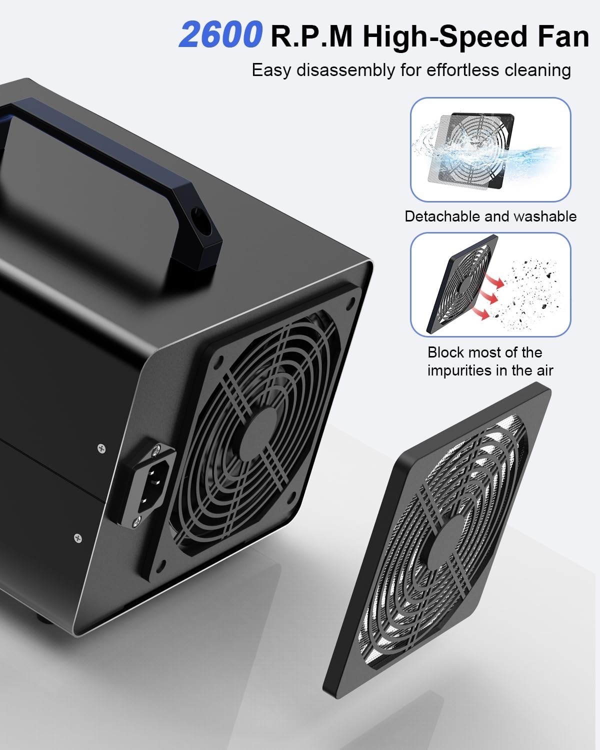 Digital Ozone Generator Odor Eliminator 180,000 Mg, High Capacity Ozone Machine gallery