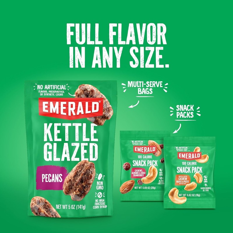Emerald Nuts Mixed Nuts Variety Pack 18ct (1-Pack) , 100-Calorie Individual Pack gallery