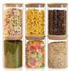 Glass Food Storage Jars 6-Pack 37oz - 4x6 in-Clear Glass Food Circular-37oz*6 gallery
