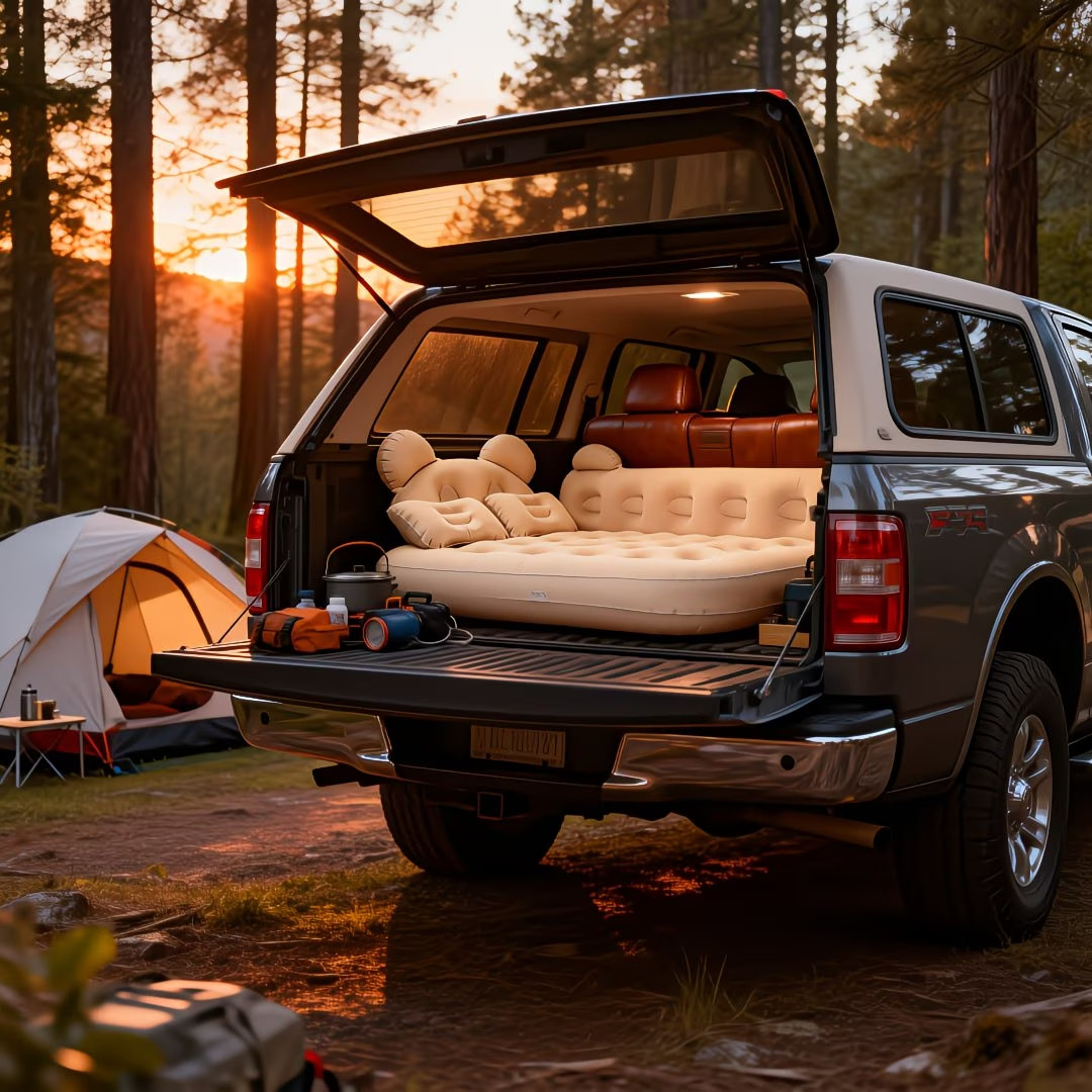 Inflatable Car Bed Air Mattress Back Seat Portable Travel Camping Sleep Pad SUV gallery