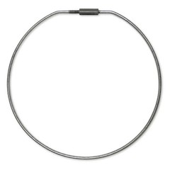 LUCKY LINE PRODUCTS 7961 Split Key Ring,Gray,Steel,6 in D 35HW50