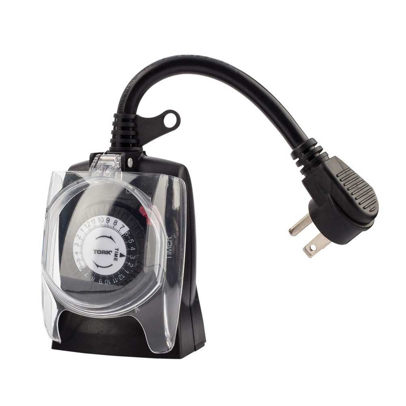 Nsi 24 Hour Plug-In Timer Two Grounded Outlets 125V Outdoor 30 Minute Tabs Lot gallery