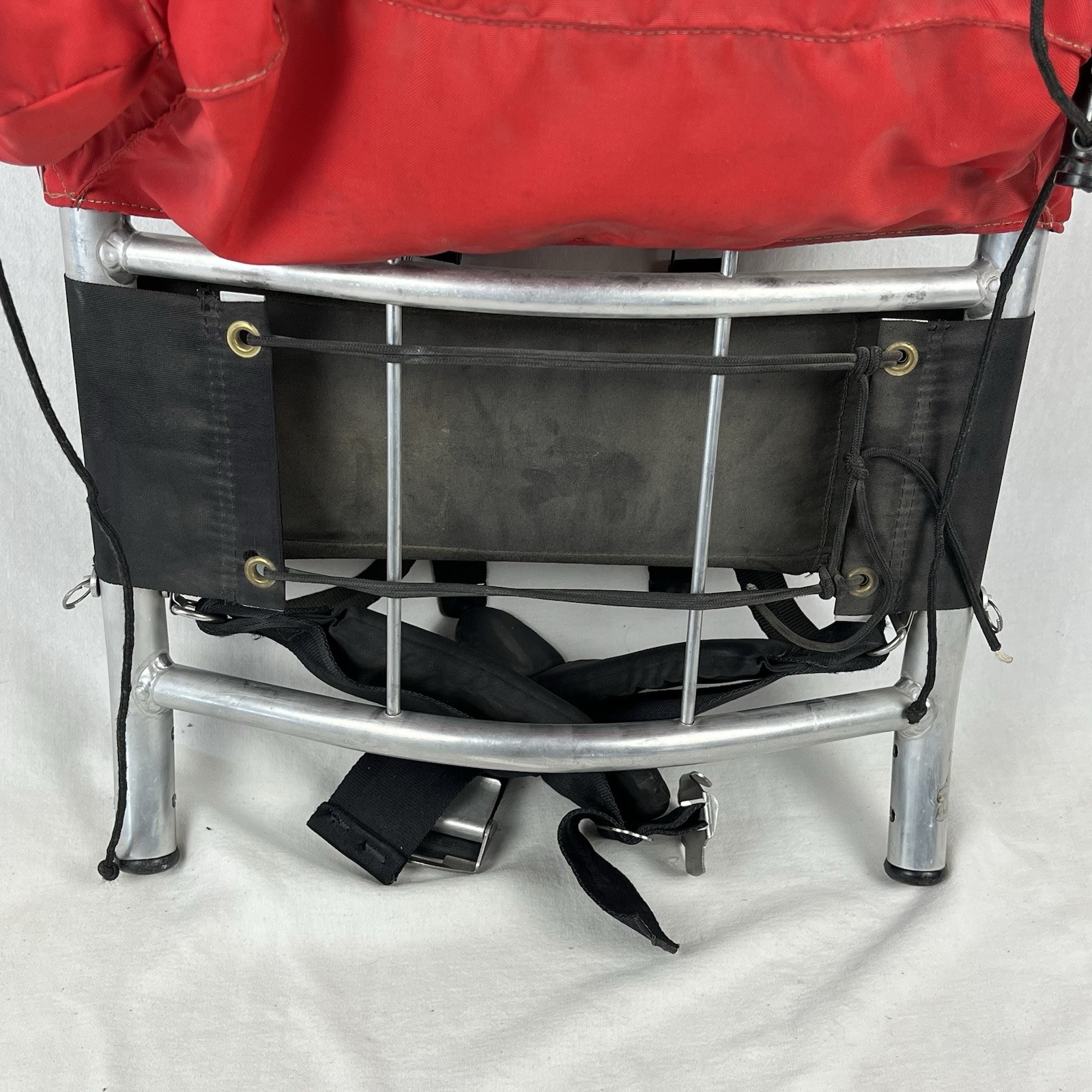 Vintage Kelty External Frame Hiking Backpack Multi Pocket Red 4