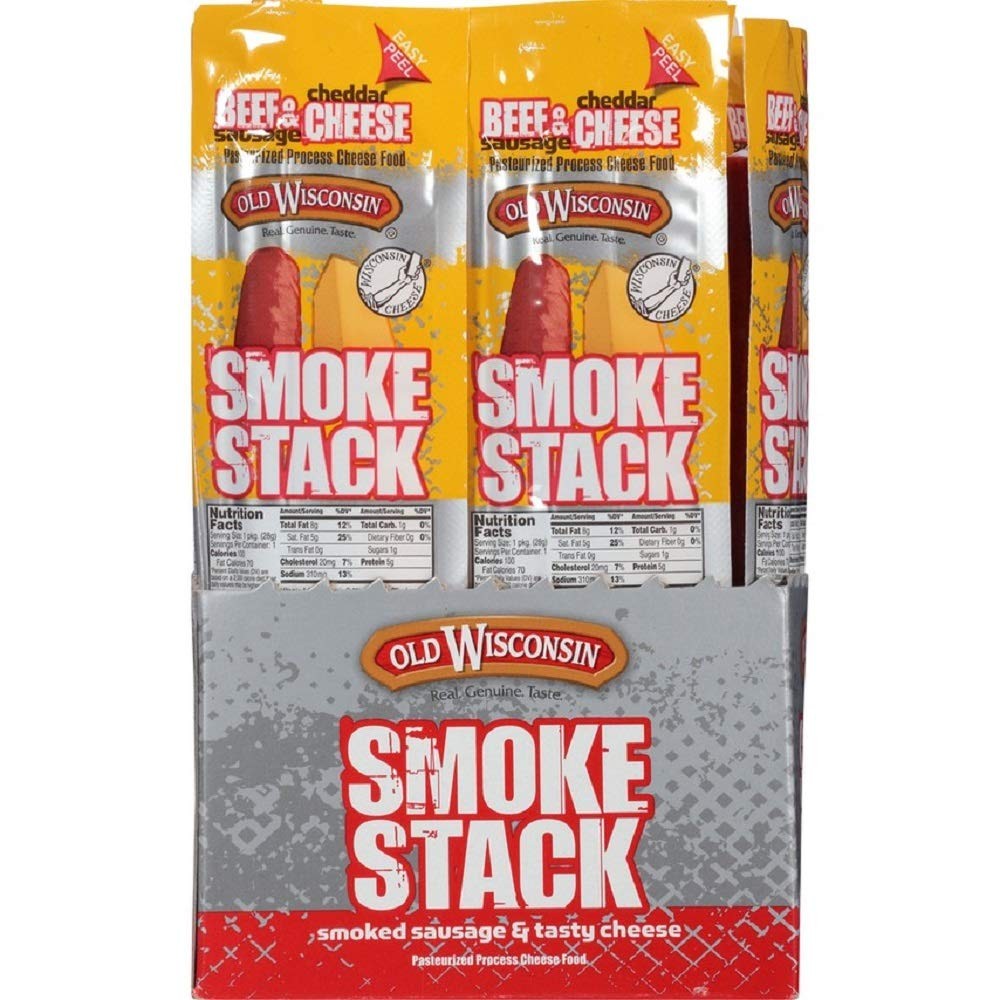 Old Wisconsin Cheese, Beef Stick and Cheddar, 1-Ounce (Pack of 18) gallery