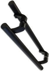PostMount Offset/Modern Round Bar/Ladder/H-shape/ Push-Pull Door Black