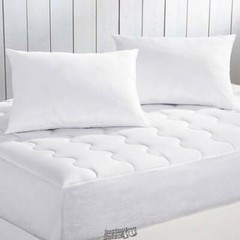 Serenity Mattress Pad & Pillow Pack Set White Full