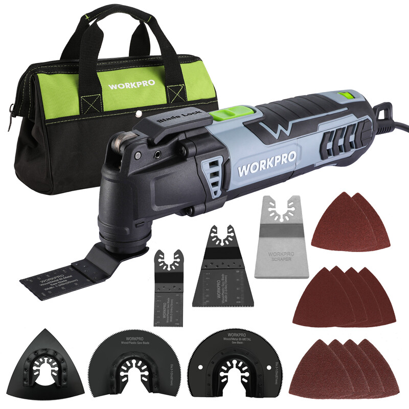 WORKPRO Oscillating Multi-Tool Kit 3.0Amp Corded Replaceable Oscillating Saw Set gallery