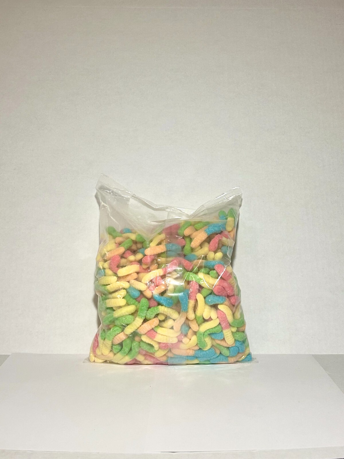 Sour Neon Mini Gummy Worm Candy 8oz 1LB 2LB 3LB 4LB 4.5LB Bag Fresh Worms gallery