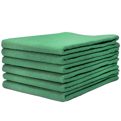 Premium Green Huck Towels - 15 x 27 inch Multipurpose Cleaning Towels gallery