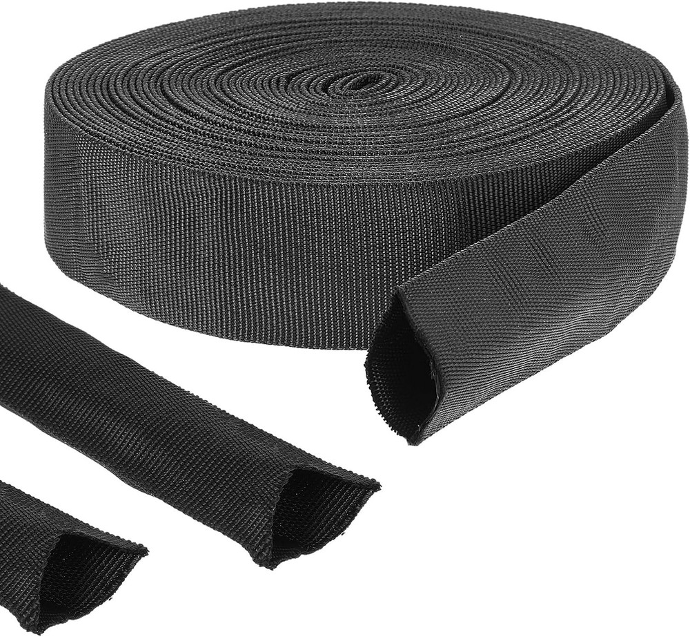 33 Ft Nylon Hydraulic Hose Protector Sleeve Protective Cover Hose 1.5 In. ID