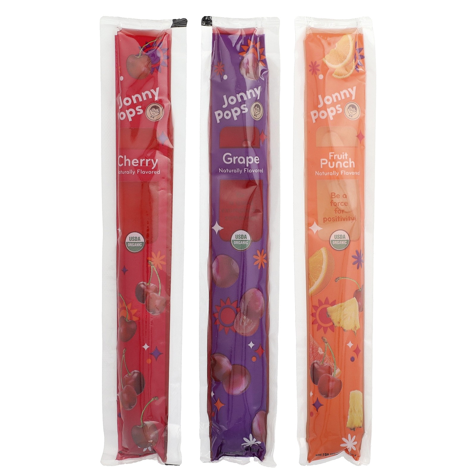 Freezer Pops, Cherry, Grape, Fruit Punch, 20 Pops, 1.4 fl oz (41 ml) Each gallery