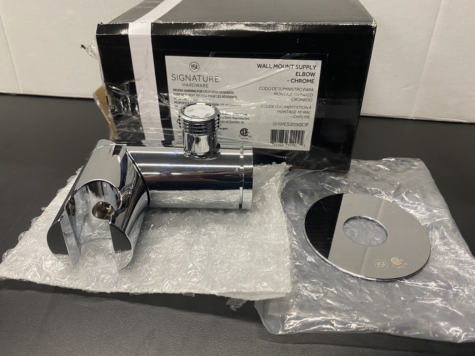 Signature Hardware SHWES2050CP Wall Mount Supply Elbow - Chrome gallery