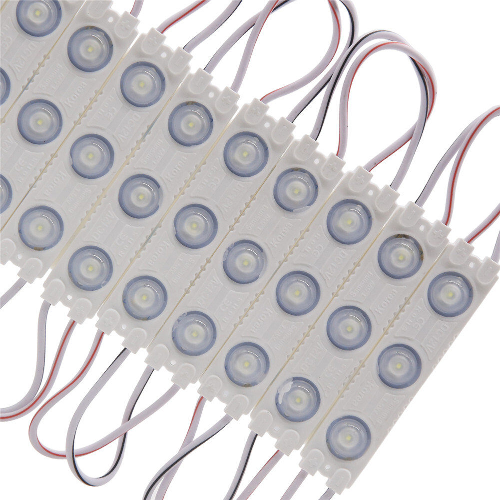 White SMD 2835 LED Module Injection Light Waterproof Storefront Sign Lamp DC 12V gallery