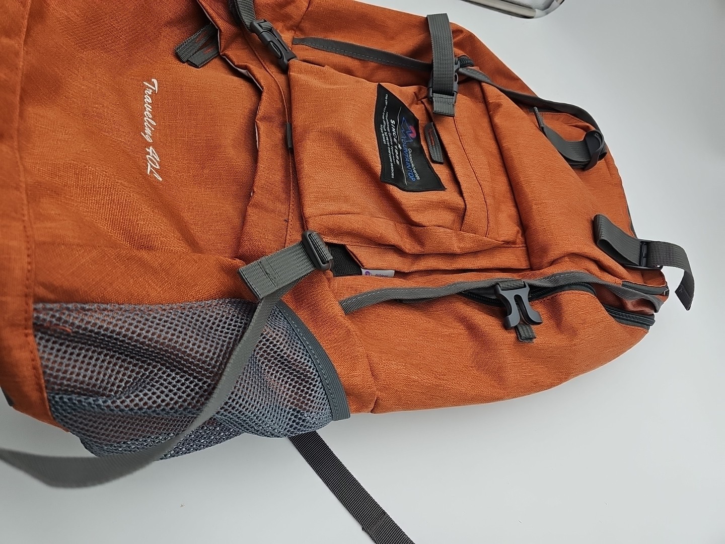 Mountaintop - 40L Hiking Backpack - Orange Trail Bag NWT 5