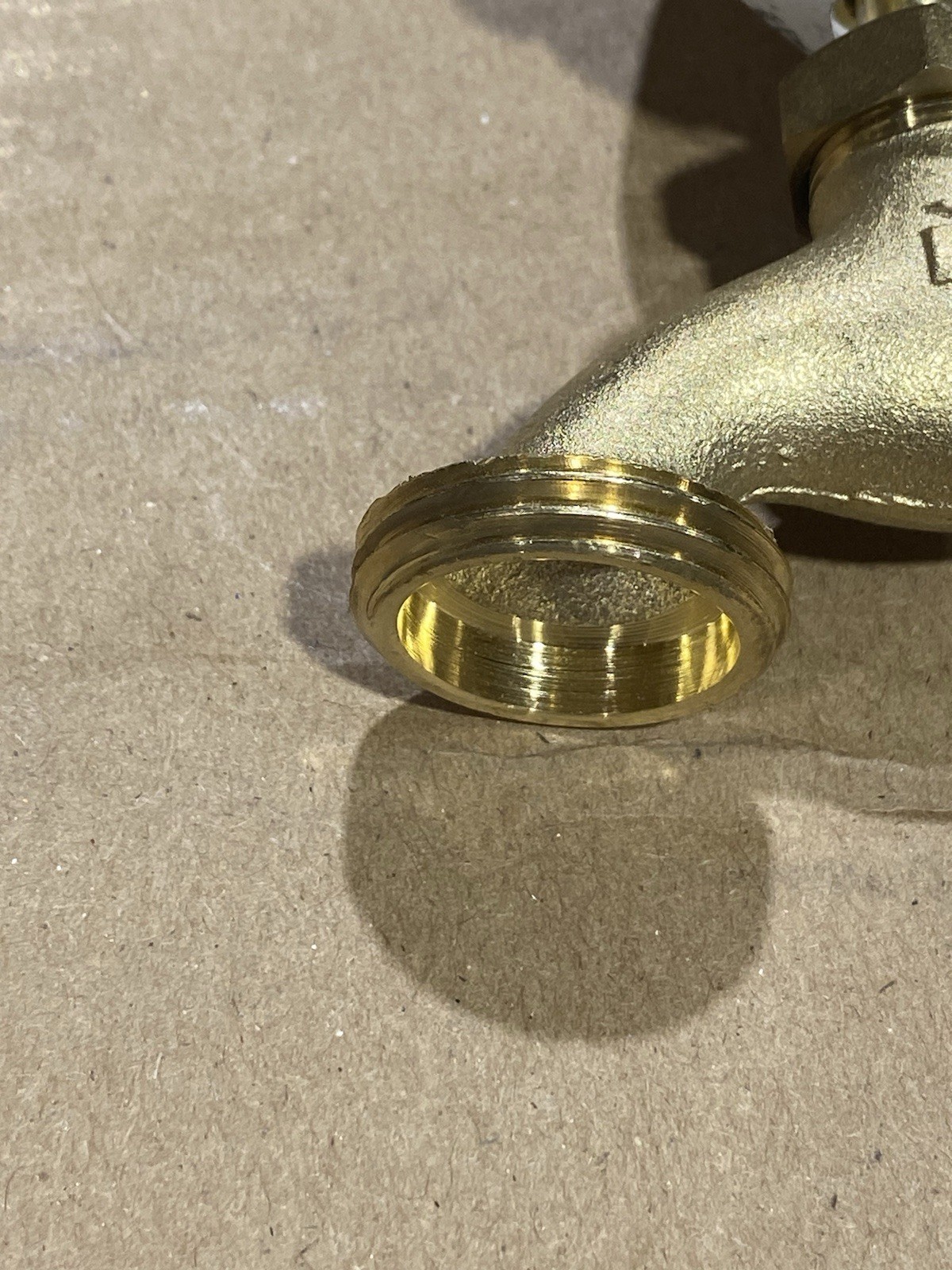 ( Qty 2 ) PROLINE Hose Bibb, Standard, Brass, 3/4 In. Hose 125 PSI New 103-004 gallery