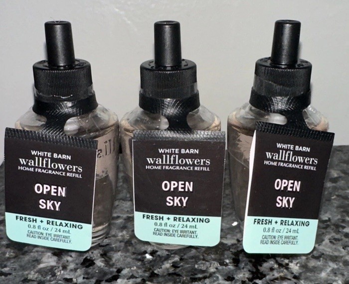 Bath & Body Works Open Sky Wallflowers Refills Set Of three - Hard To Find! gallery