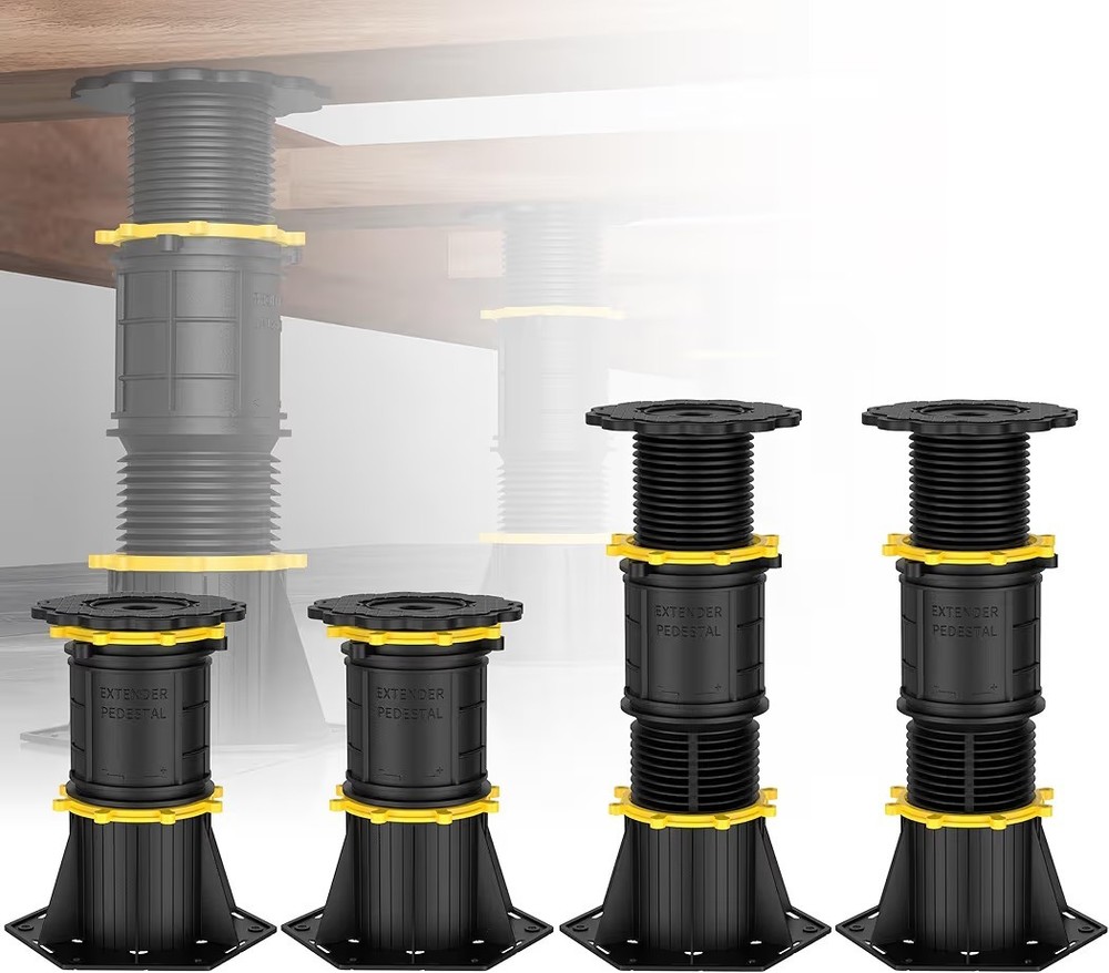 4 Pcs Adjustable Height Bed Support Legs 8.5"-13", Bed Frame Center Support Legs
