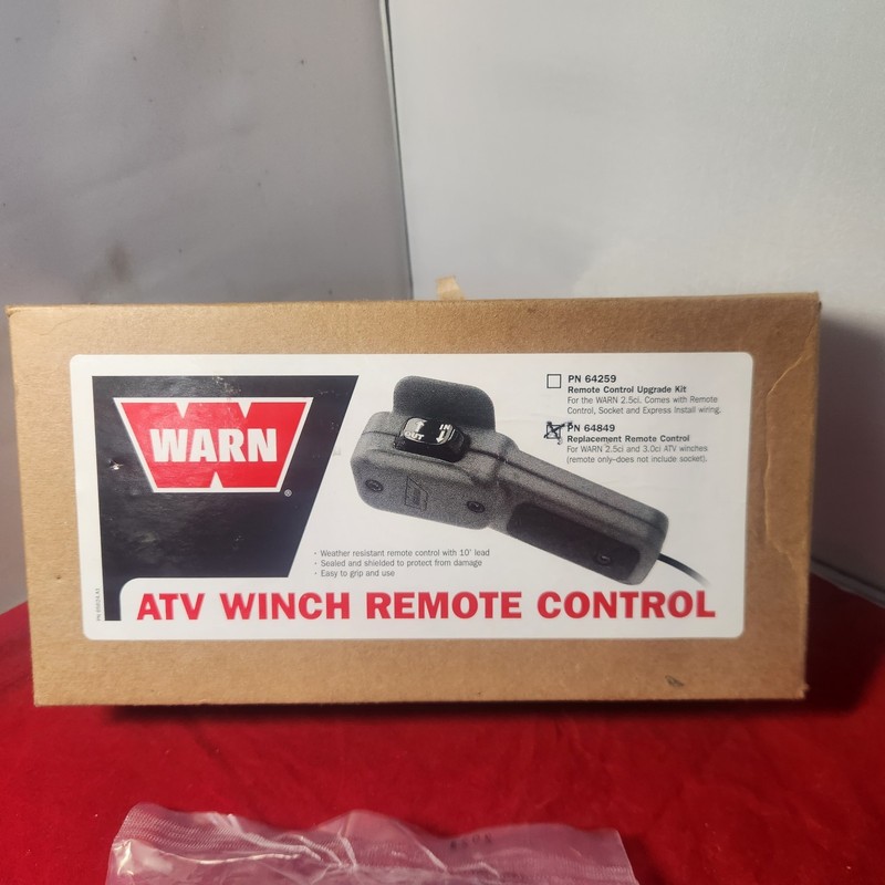 64849 Handheld Winch Remote Controller w/ Rubber Grip for ATV & Side x Side Gray gallery