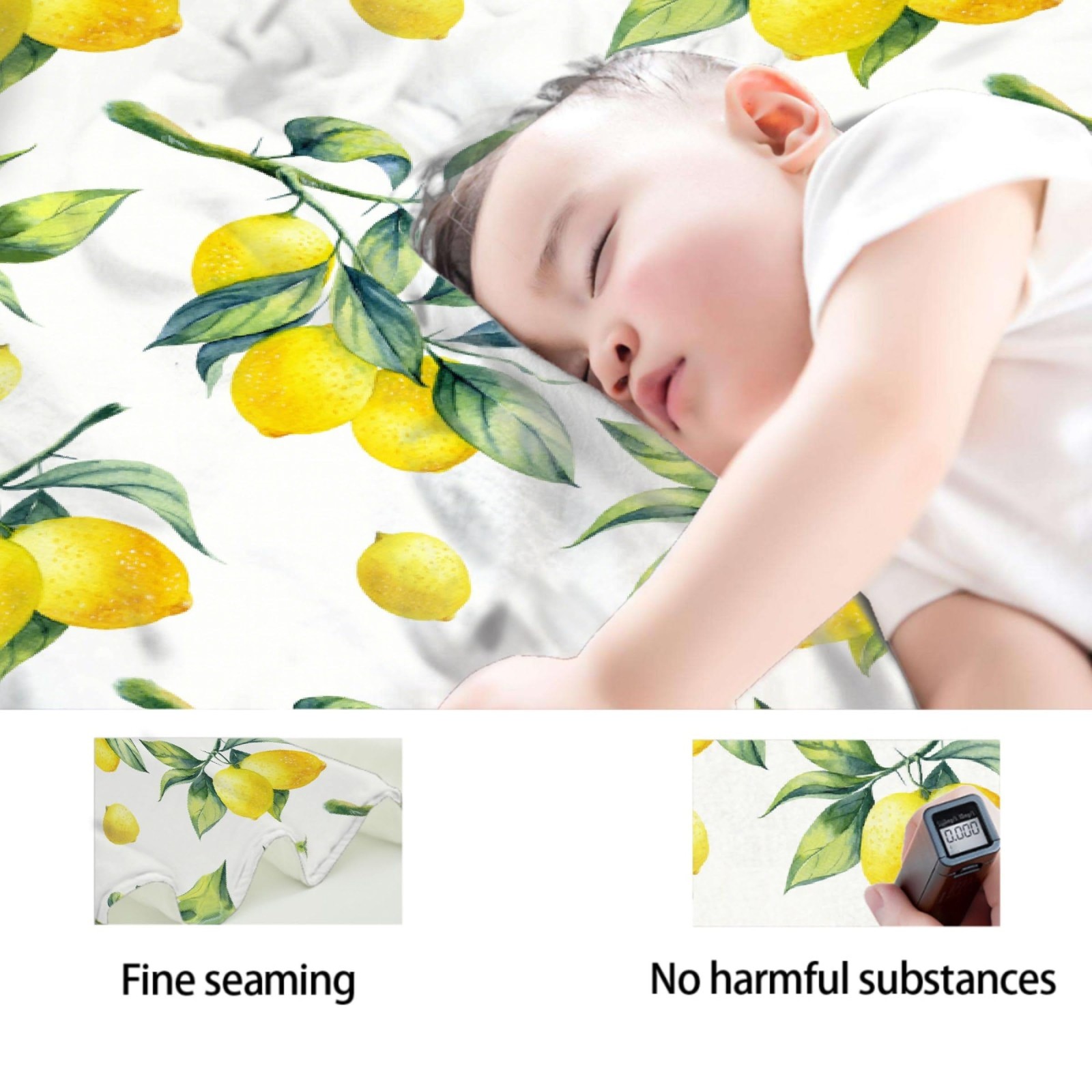 Lemon Blankets, Gift for Girls Fruit Lover, 50"x60" Soft Lightweight Plush Th... gallery