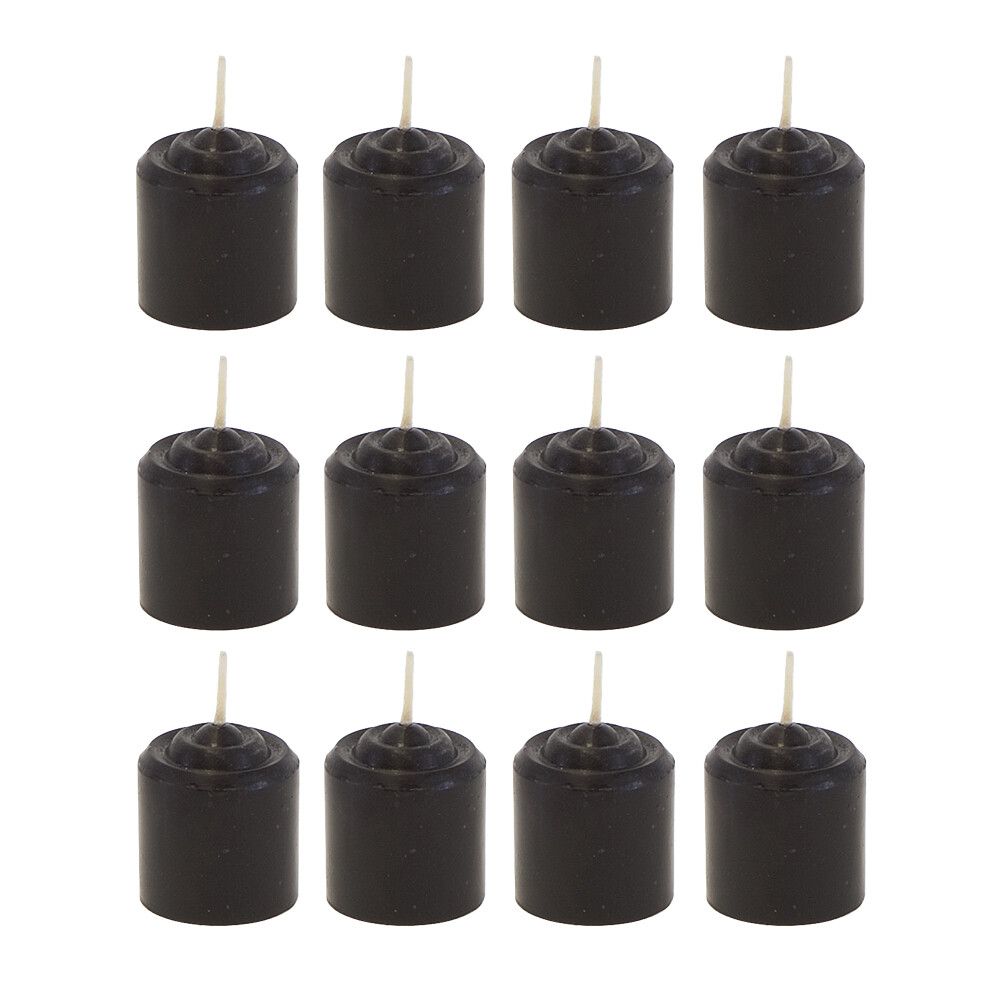 Mega Candles - Unscented 10 Hours Votive Candles - Black, Set of 12 CGA068-BK gallery