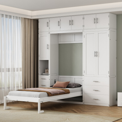 Multi-Functional Murphy Wall Bed with Lockers Wardrobe Video Storage Cabinet Bed gallery