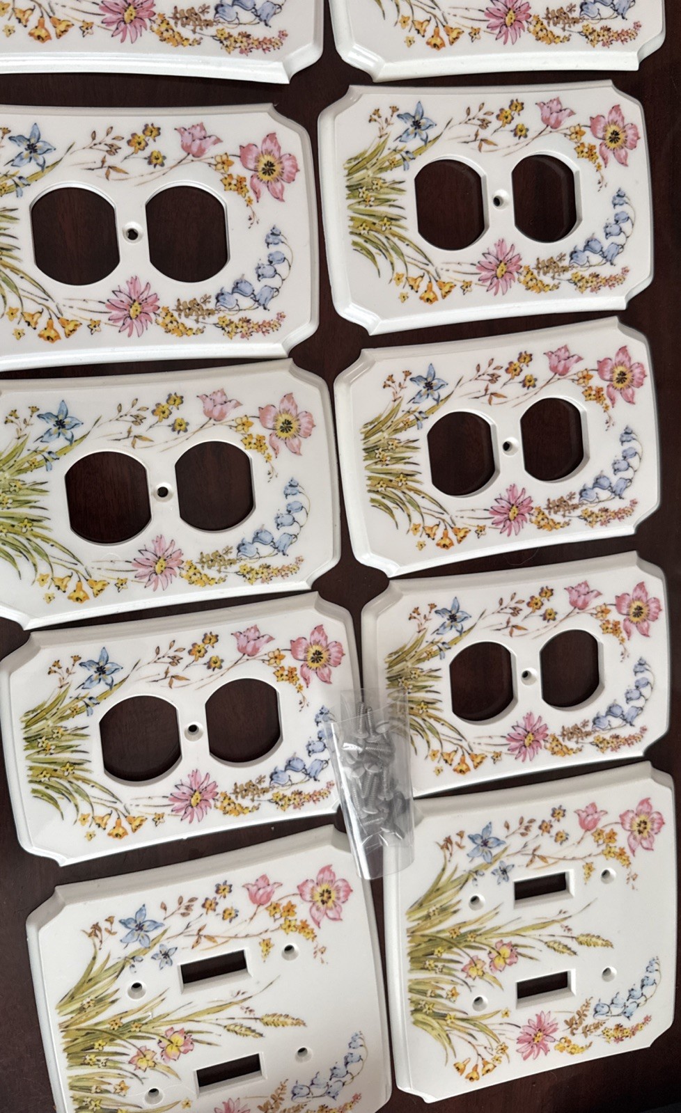 11 Floral Flower Plastic Outlet Switch & Double Gang light Plate Covers kitchen gallery