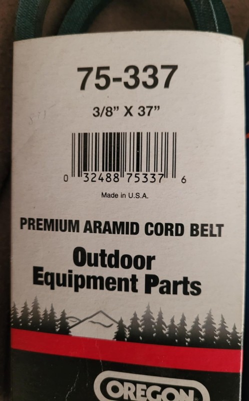 Oregon Replacement 3/8" Width Belts by Size gallery