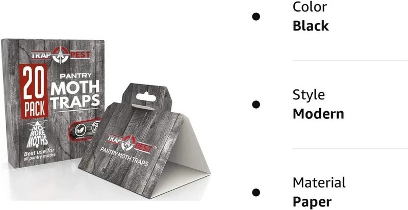 20 Pack Pantry Moth Traps - Safe and Effective for Food and Cupboard - Glue Trap gallery