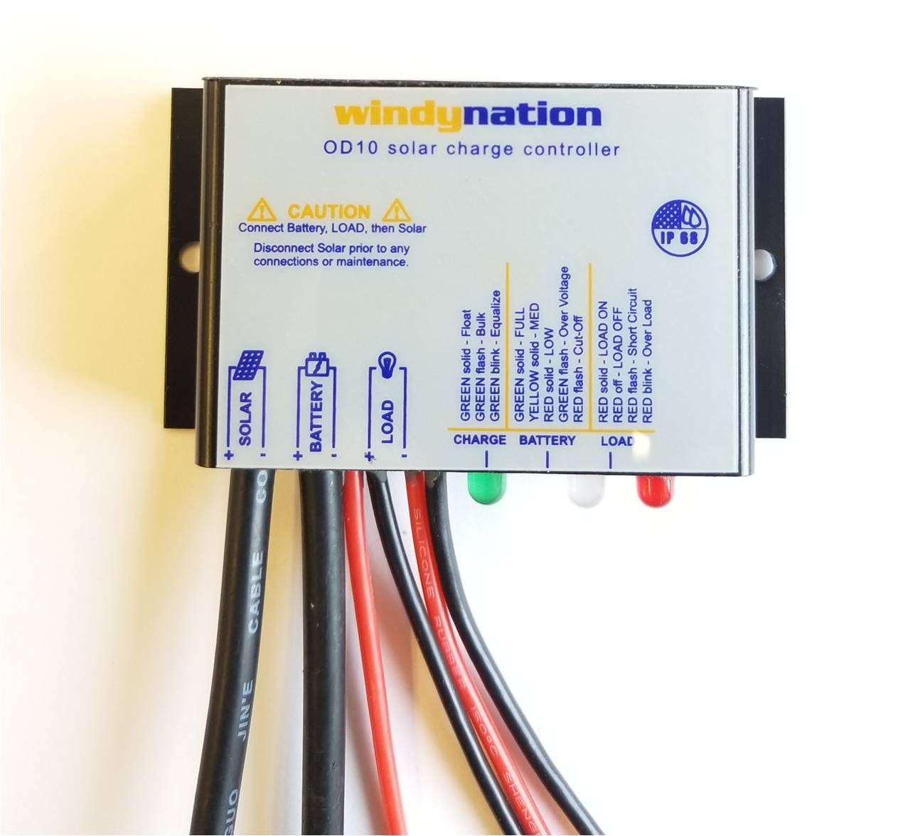 WindyNation Waterproof 10A 12V 24V Solar Charge Controller w LED Indicators gallery