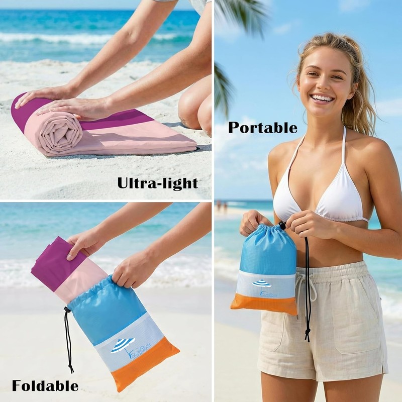 Beach Blanket Oversized Extra Large 78"X81"/10'X9',Waterproof Sandproof Beach... gallery