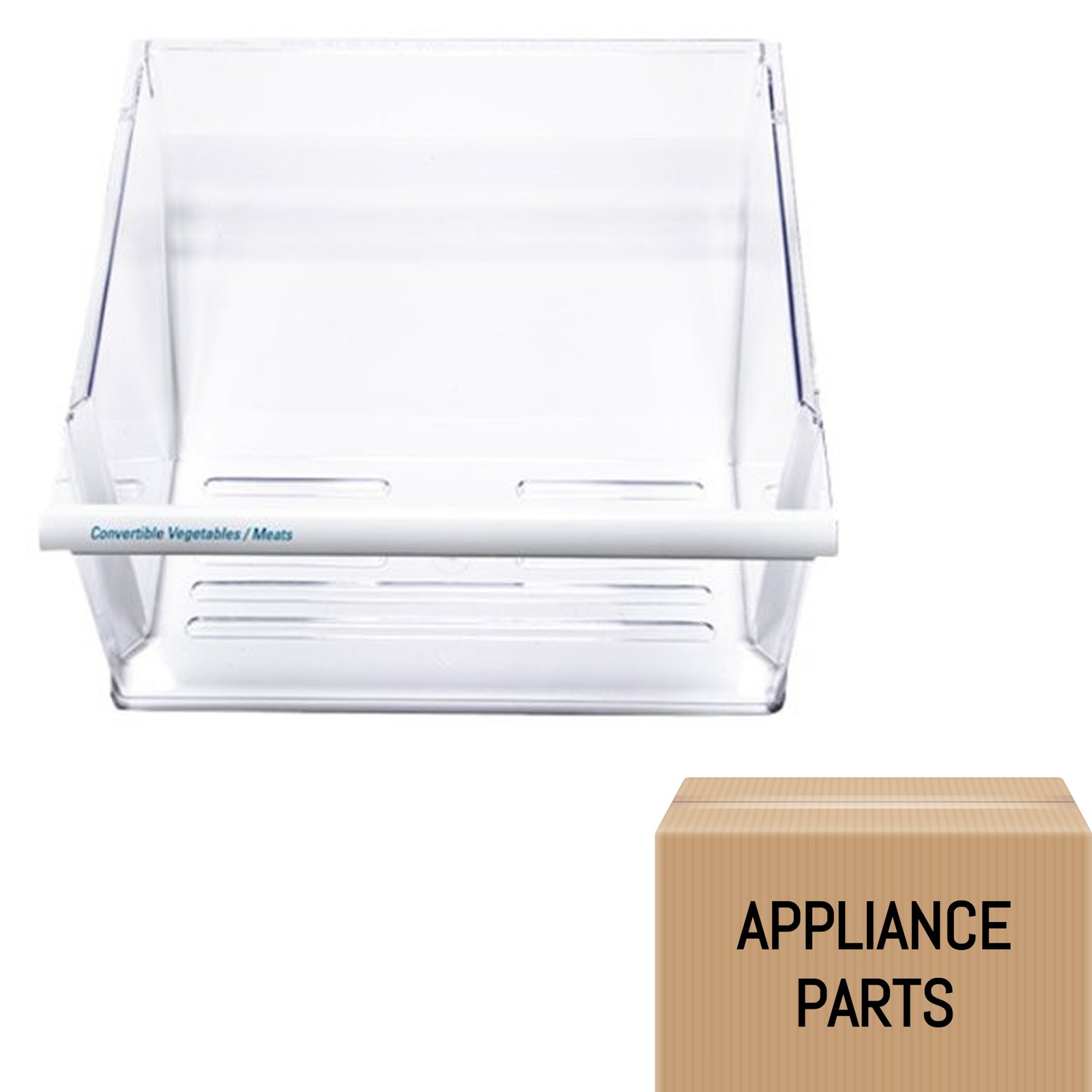 22193711-A For KitchenAid Refrigerator Bottom Crisper Pan Clear Part # Model gallery