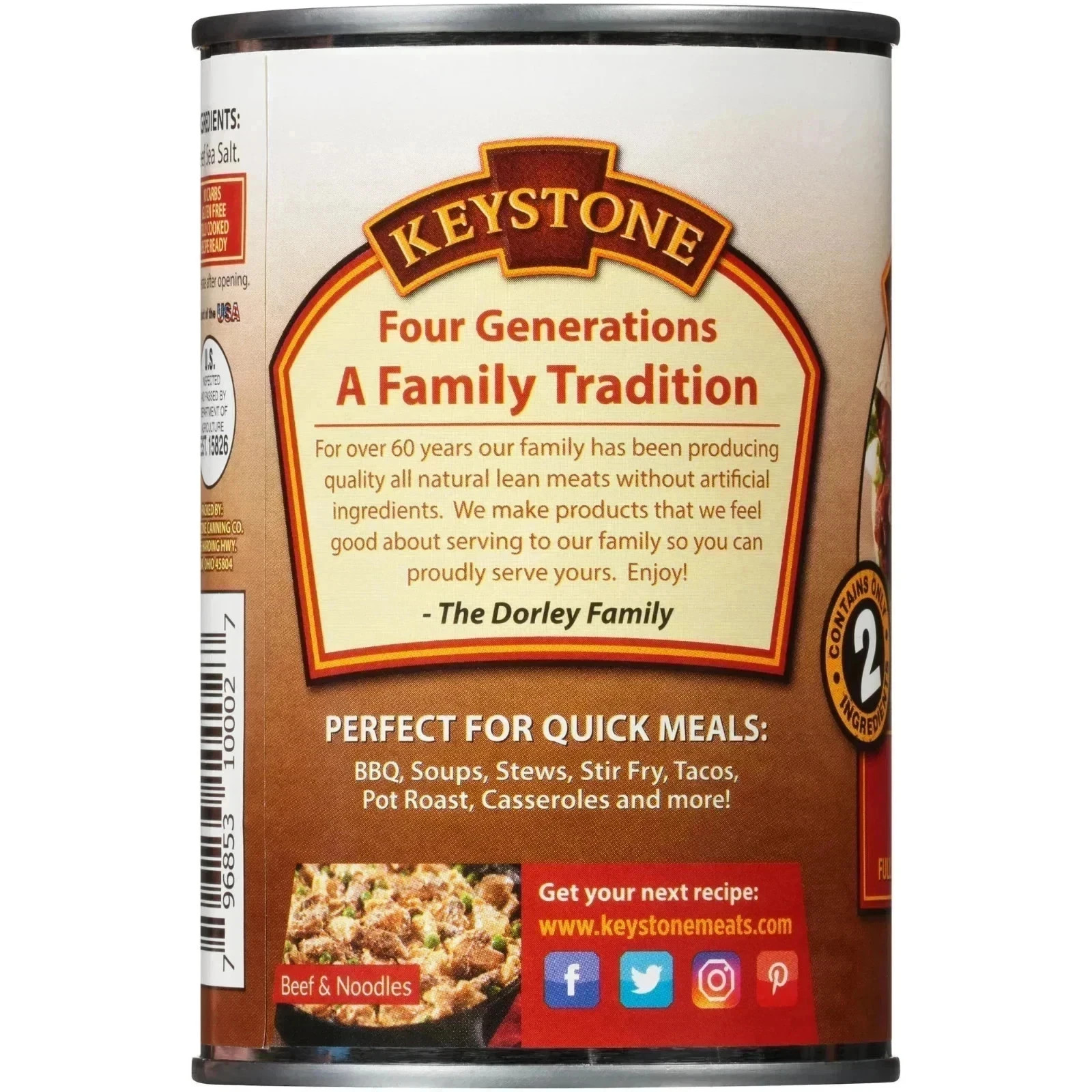 Keystone All Natural Beef, 14.5 oz Can... gallery