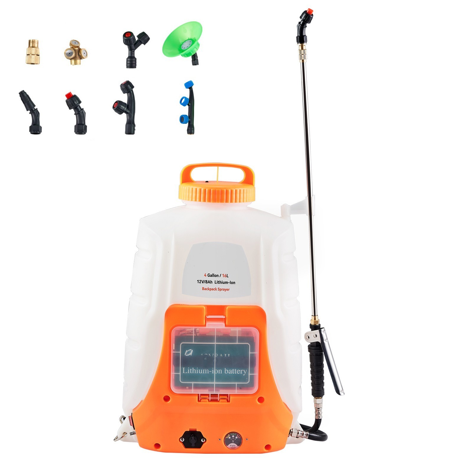 Battery Powered Backpack Sprayer 4 Gal Tank 0-90 PSI Adjustable Pressure ~ H gallery