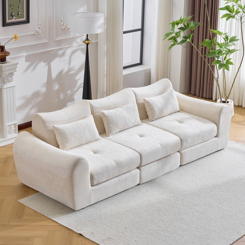 Modern Modular Cloud Sofa,Convertible Folding Sofa Bed, Sectional Cushioned Sofa gallery